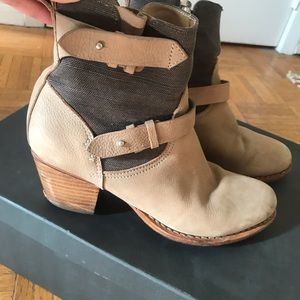 Rag & Bone tan ankle boots